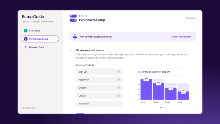 Mixpanel's new personalized onboarding