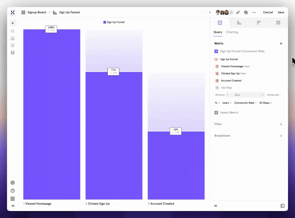 How to save and reuse a metric in Mixpanel