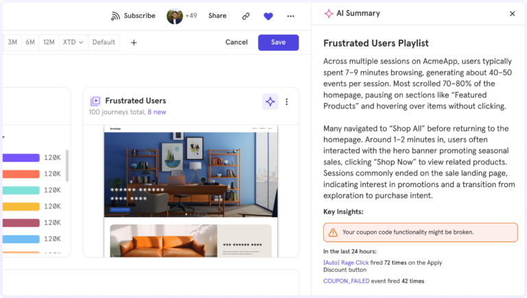 Mixpanel Session Replay updates playlists